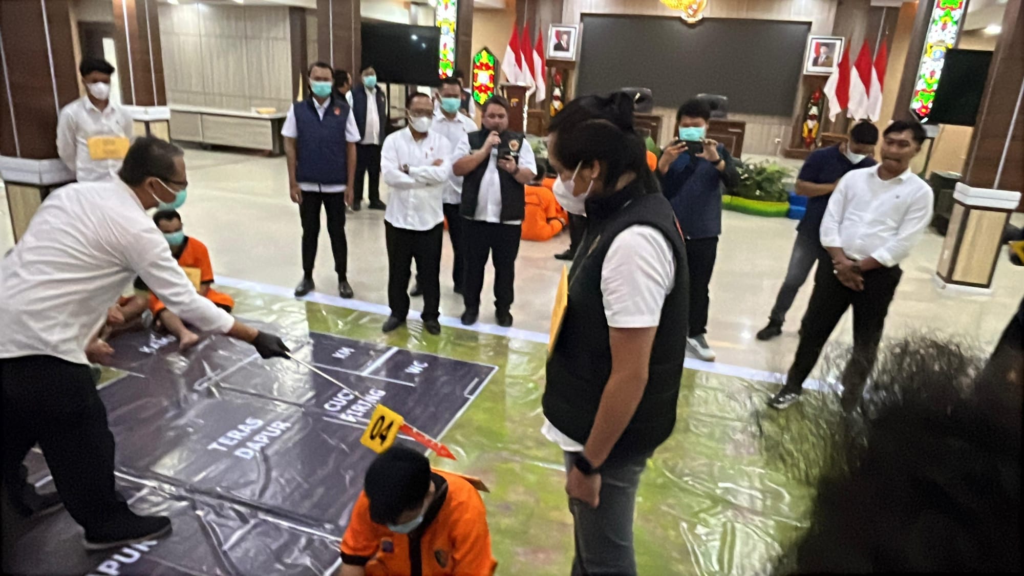 Polda Kalteng Gelar Rekonstruksi Kasus di Tumbang Kalemei