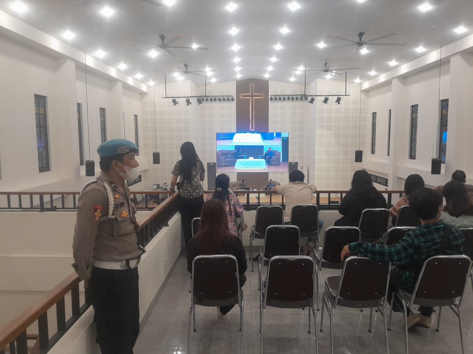 Polsek Pontianak Utara Amankan Talkshow Bersama Basuki Tjahaja Purnama (Ahok) Digereja GKY Siantan Hulu