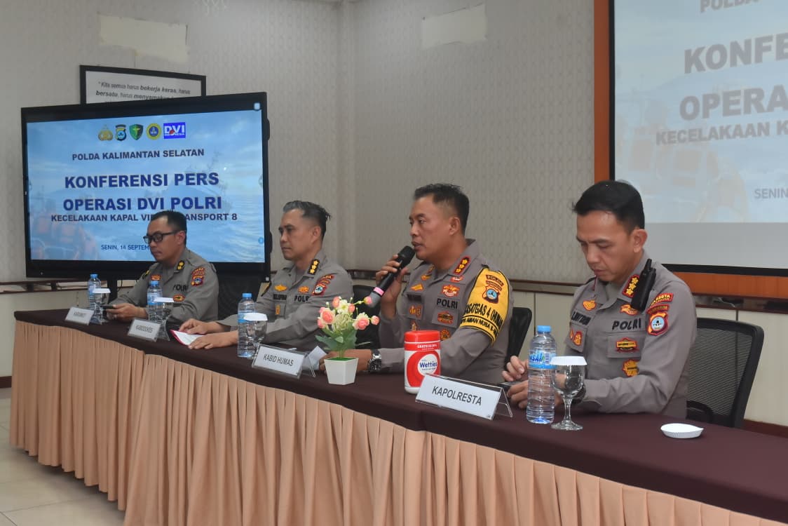 Tim DVI Polda Kalsel Berhasil Identifikasi Satu Korban Tenggelamnya Kapal Virgo Transport 8