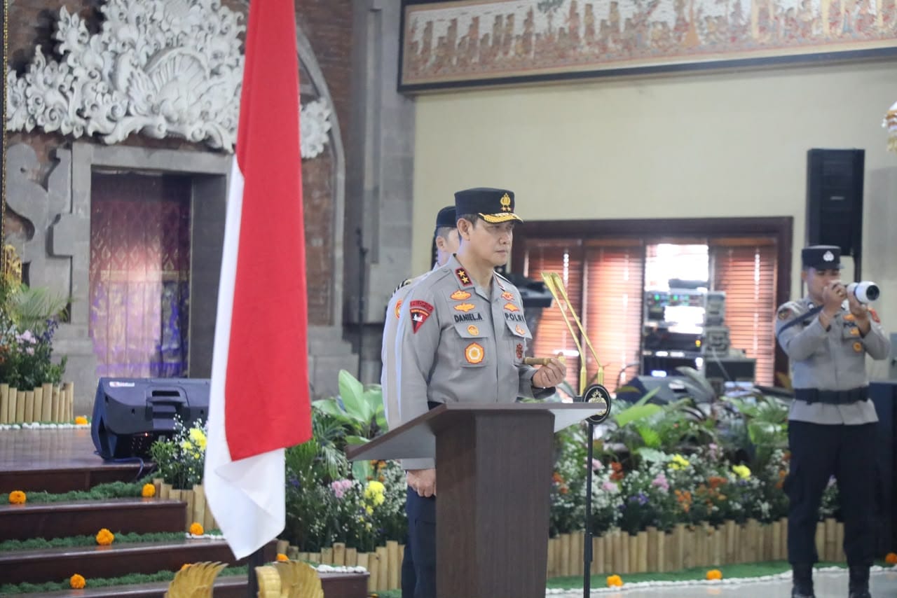 Kapolda Bali Pimpin Upacara Sertijab, Dua Jabatan Strategis Resmi Berganti