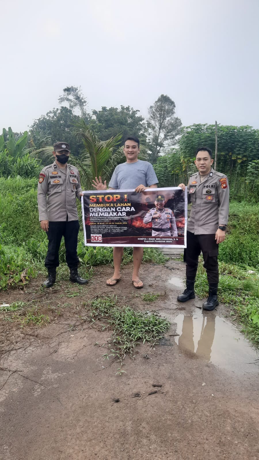 Polsek Pontianak Utara Gencarkan Patroli Cegah Karhutla