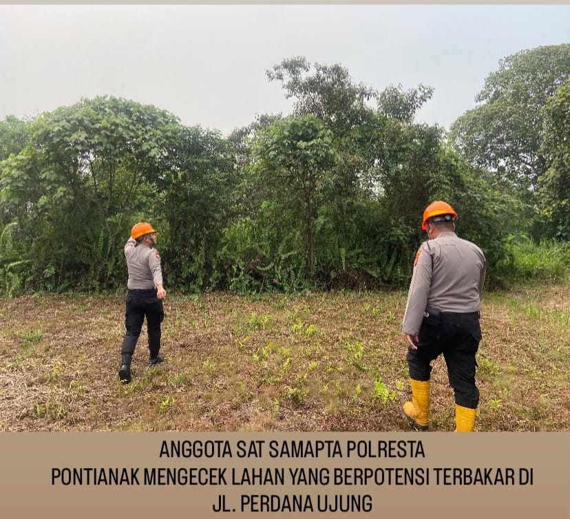 Hujan Mulai Turun, Polresta Pontianak Tetap Waspada Karhutla