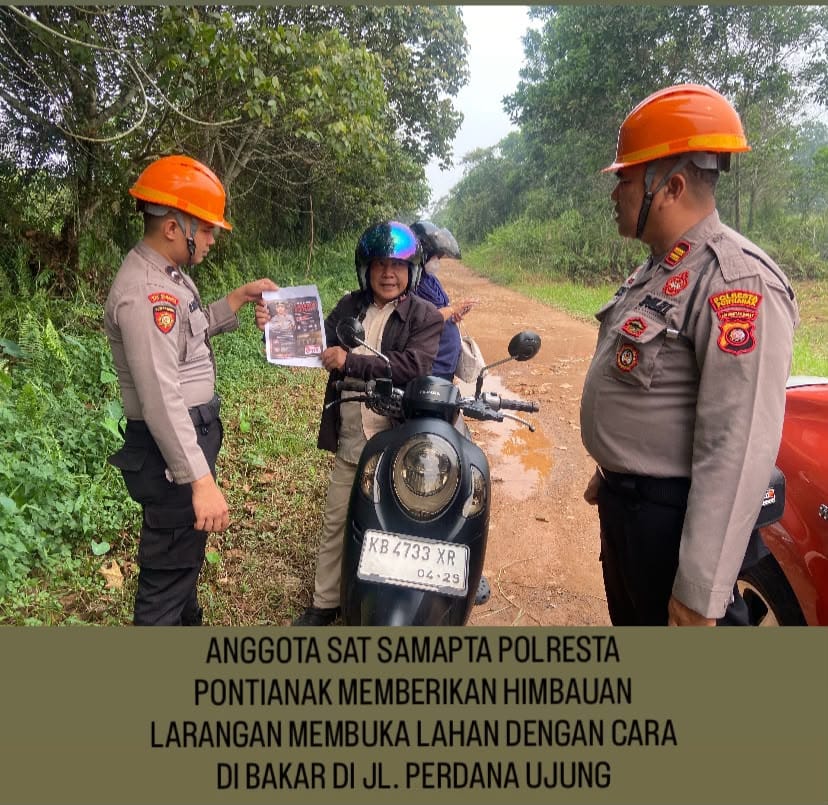 Hujan Mulai Turun, Polresta Pontianak Tetap Waspada Karhutla