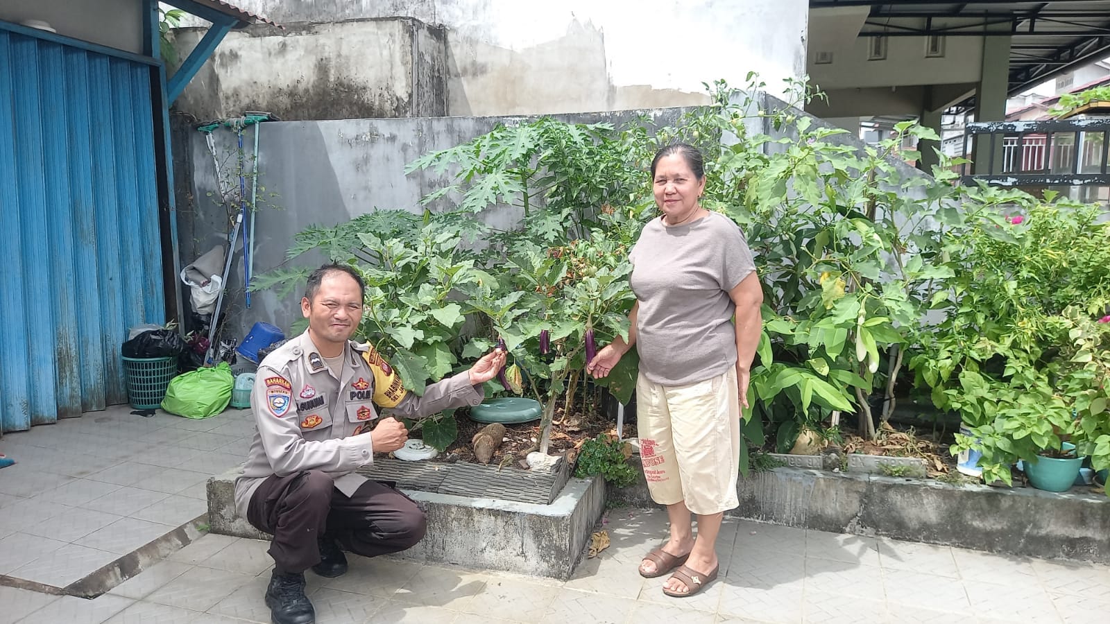 Bhabinkamtibmas Kelurahan Sungai Jawi Dalam Dukung Swasembada Pangan