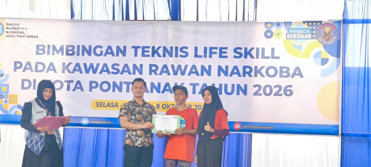 Bhabinkamtibmas Dalam Bugis Hadiri Penutupan Bimtek Life Skill Kawasan Rawan Narkoba Tahun 2026