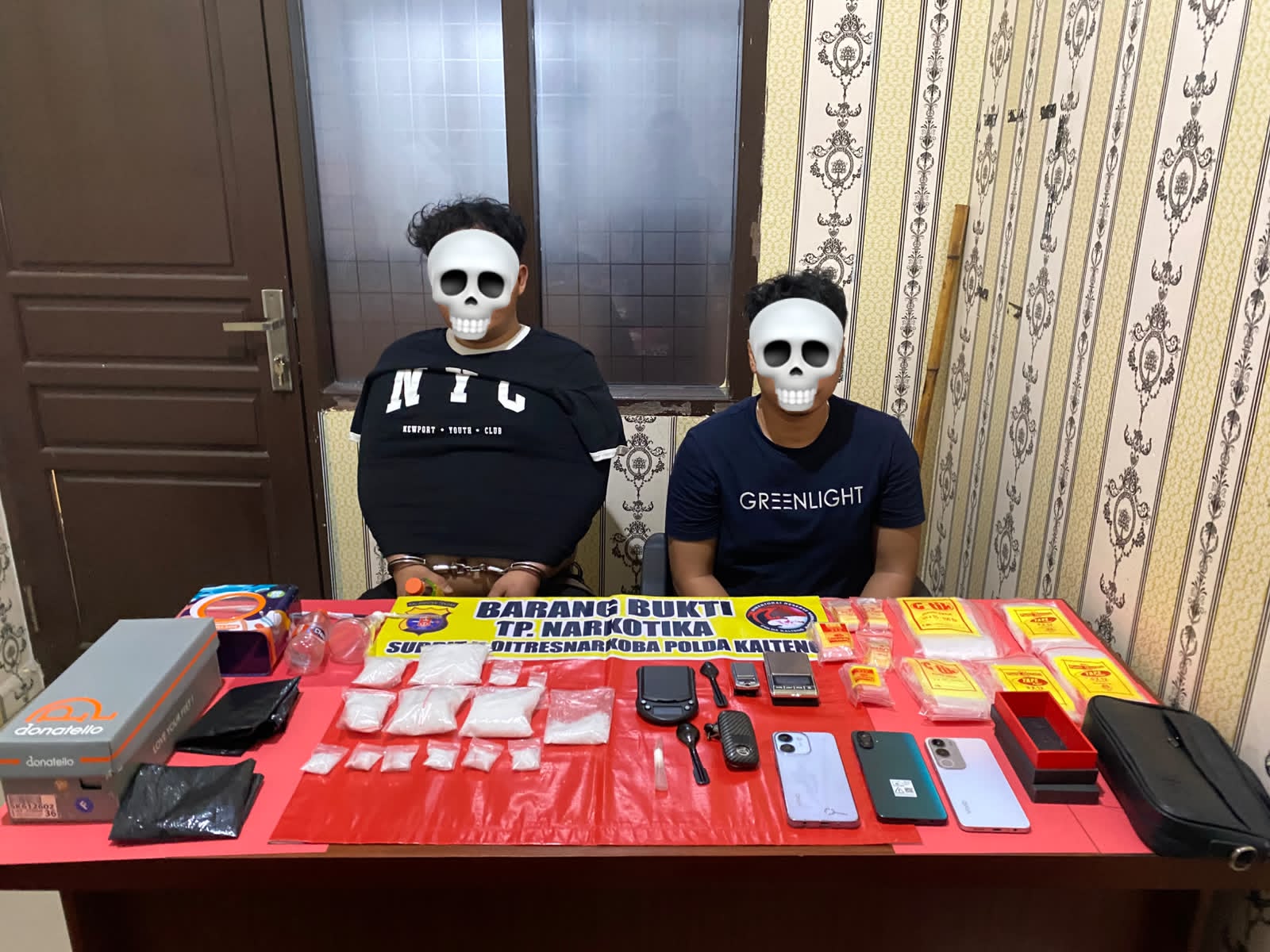 Polda Kalteng dan BNN Berantas Narkoba di Puntun, Dua Pengedar dan 15 Orang Positif Sabu Diamankan