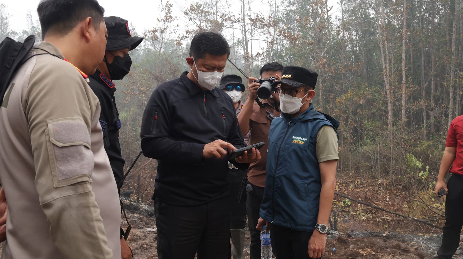 Kapolda Kalteng Tegaskan Pengoptimalan Penyekatan Api, Cegah Meluasnya Karhutla di Banturung