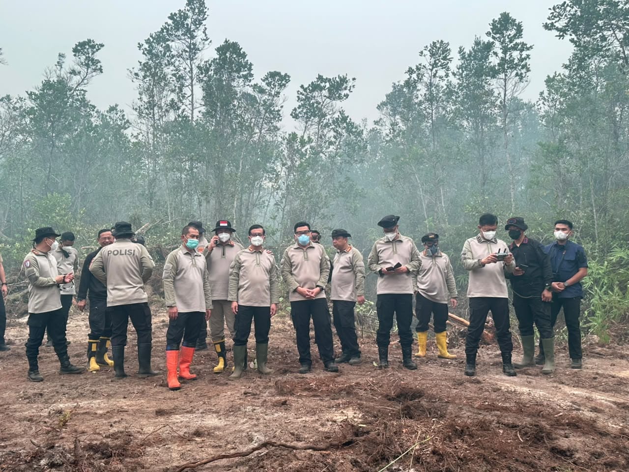Sisir Titik Panas di Km.39, Kapolda Kalteng Perkuat Strategi Sekat Api Cegah Meluasnya Karhutla