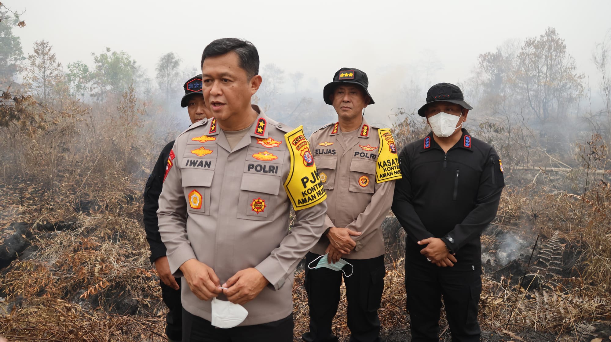 Kapolda Kalteng Tinjau Karhutla di Sabaru, Perkuat Penanganan hingga Tanjung Puting