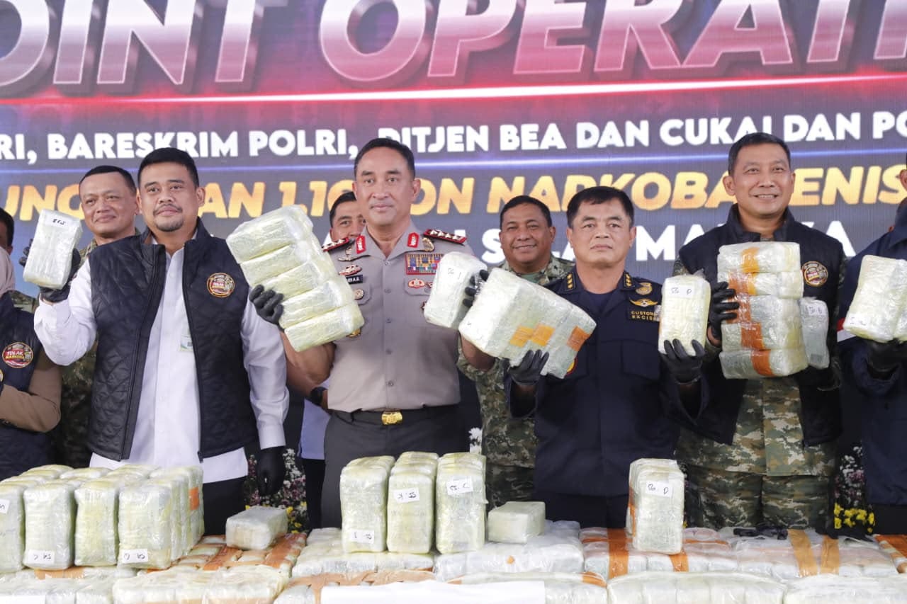 Penyelundupan 1,16 Ton Ketamin di Sumut Terbongkar, Kapal Pelaku Diduga Nonaktifkan Sinyal Pelacak