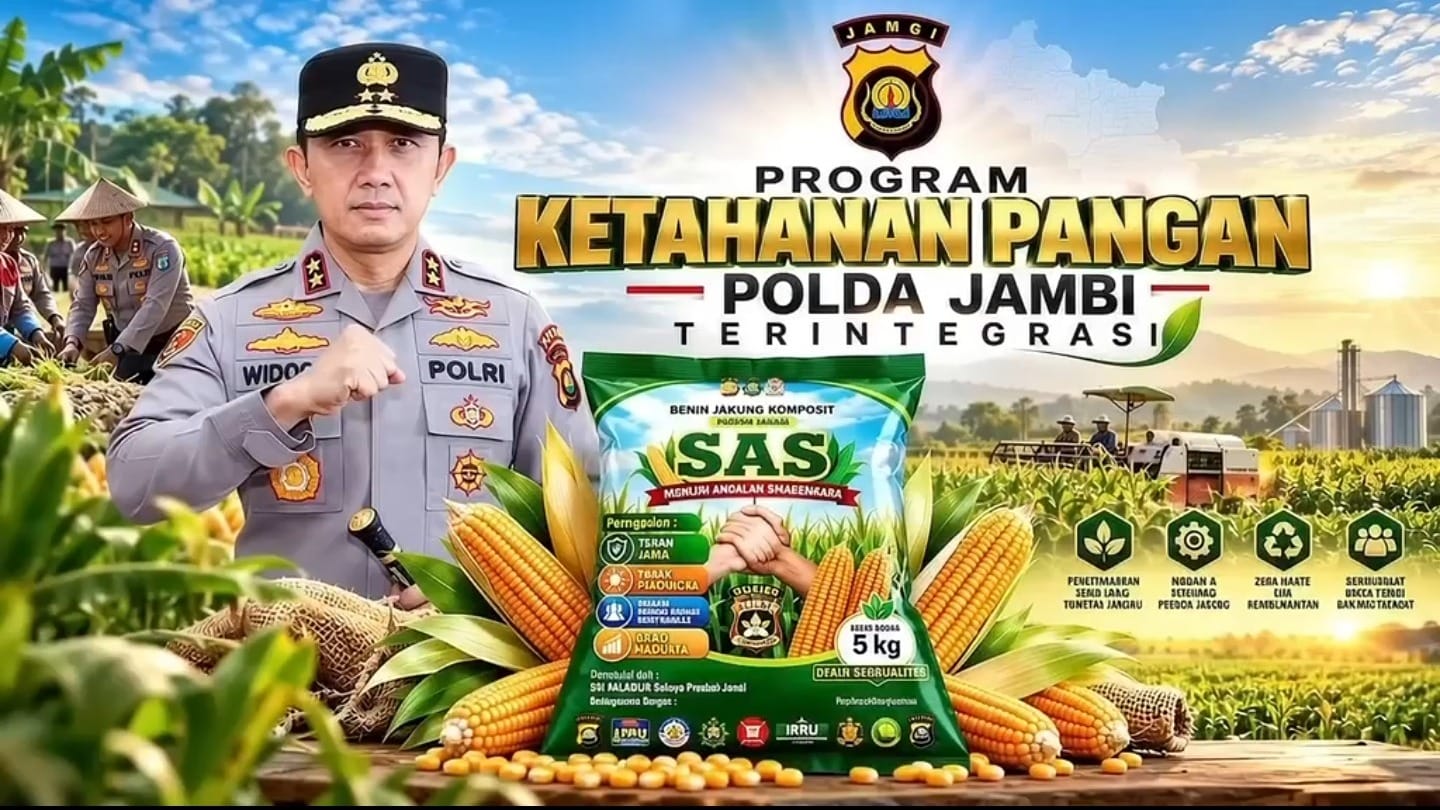 Polda Jambi Dorong Ketahanan Pangan melalui Benih Jagung SAS (Siginjai Andalan Swasembada) dan Inovasi Zero Waste