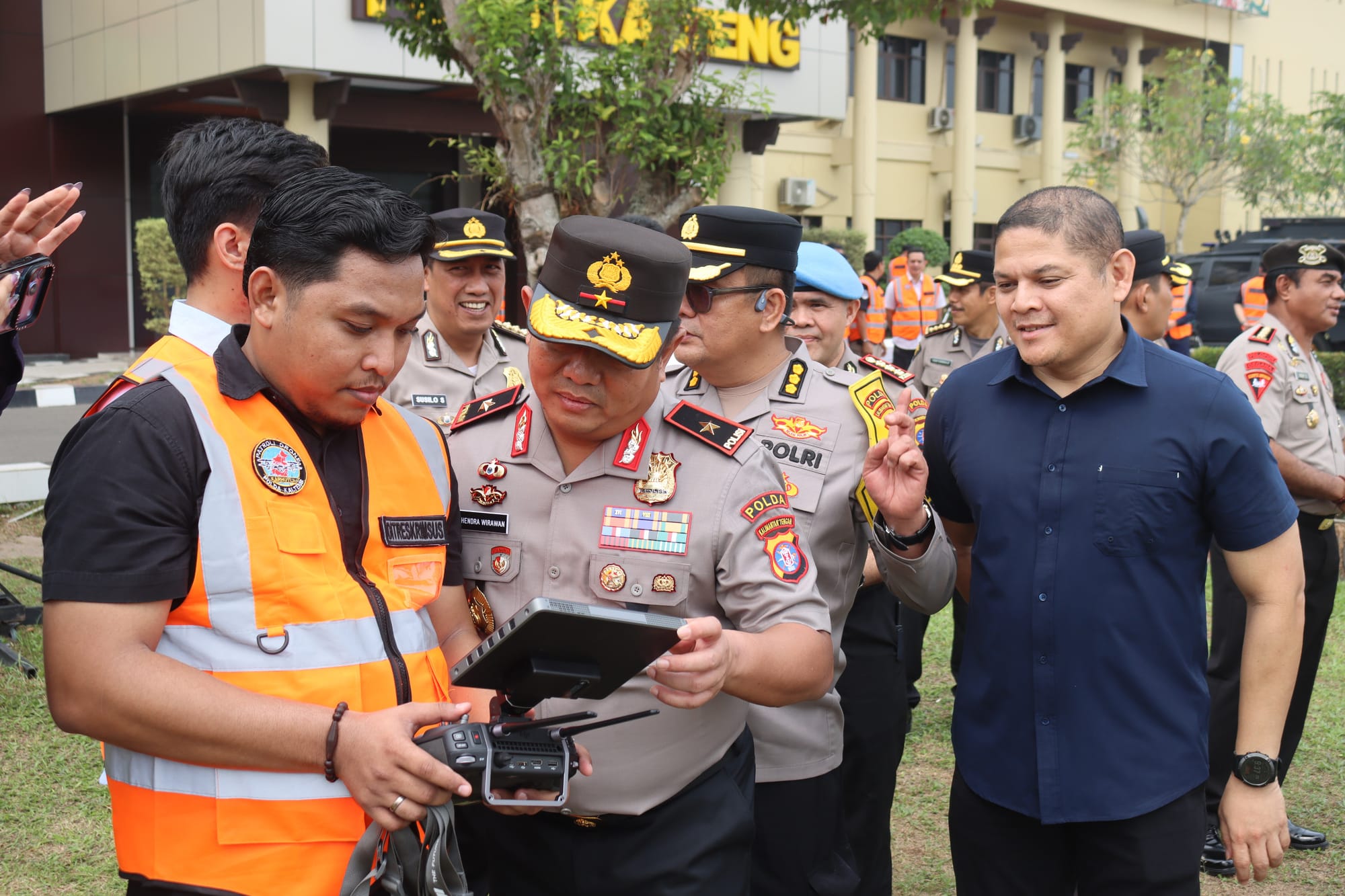 Perkuat Penanganan Karhutla, Polda Kalteng Luncurkan 16 Drone Patroli Udara