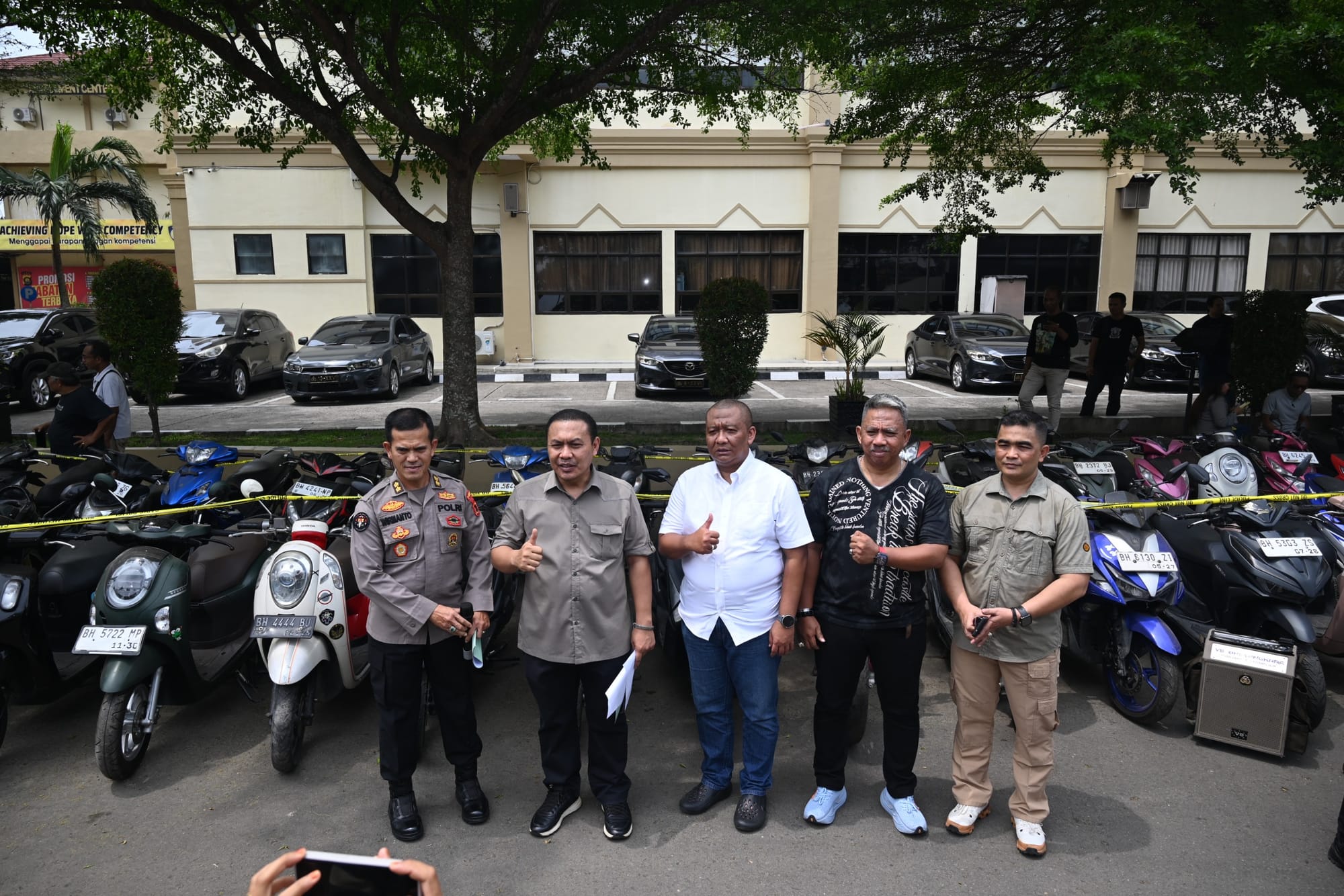 KRYD Polda Jambi Ungkap 41 Kasus Curanmor, 41 Unit Kendaraan Berhasil Diamankan dan 11 Tersangka Ditangkap