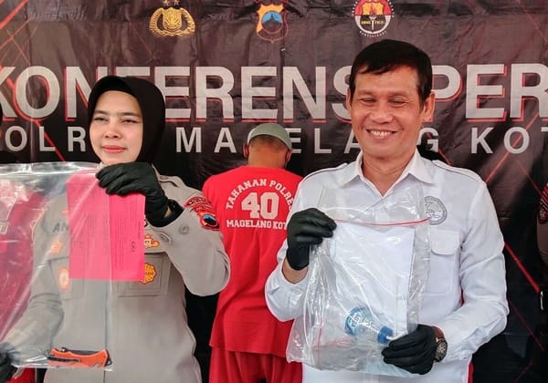 Warga Magelang Ditangkap Polisi Saat Nyabu Berdua di Hotel