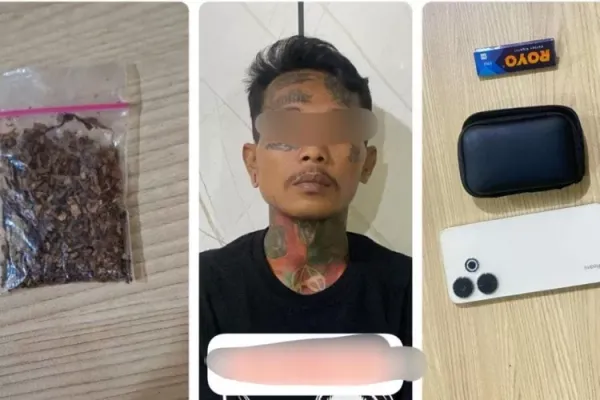 Polres Sragen Tangkap Pemakai Tembakau Gorila yang Beli Lewat Media Sosial