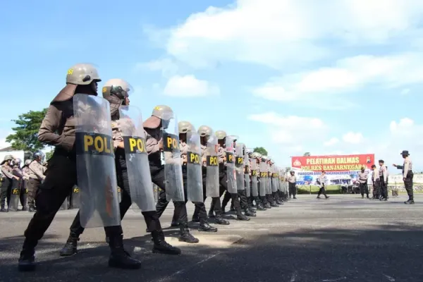 Polres Banjarnegara Latih 272 Personel Dalmas Hadapi Situasi Kamtibmas