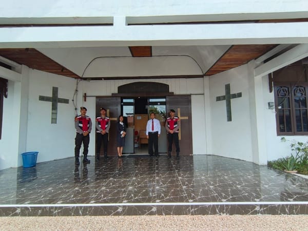 Ditsamapta Polda Kalteng Perketat Pengamanan Gereja Demi Kenyamanan Ibadah Paskah