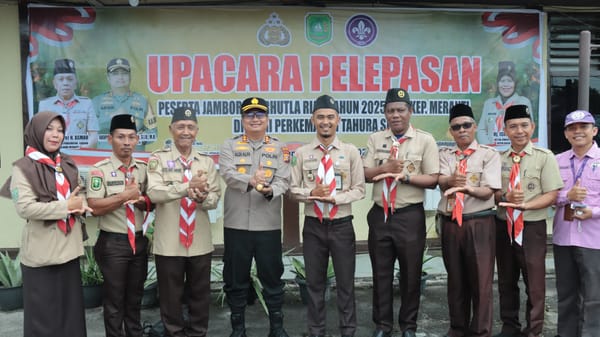 Kapolres Kepulauan Meranti Lepas Puluhan Peserta Jambore Karhutla 2025 untuk Tingkatkan Kesadaran