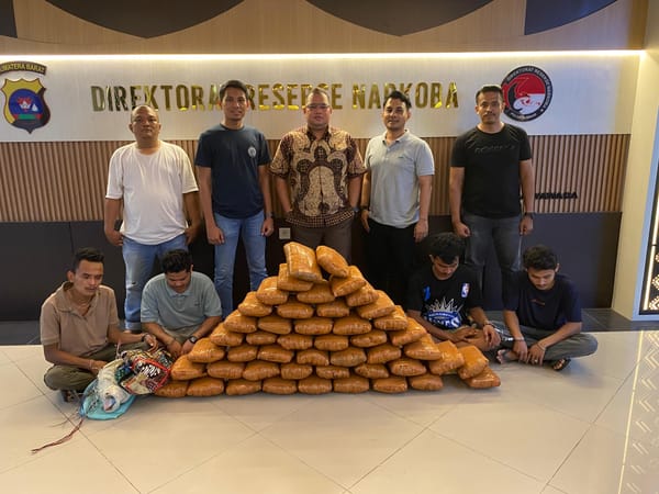 47 Kilogram Ganja Diamankan, Polisi Tangkap 4 Tersangka di Sumatera Barat