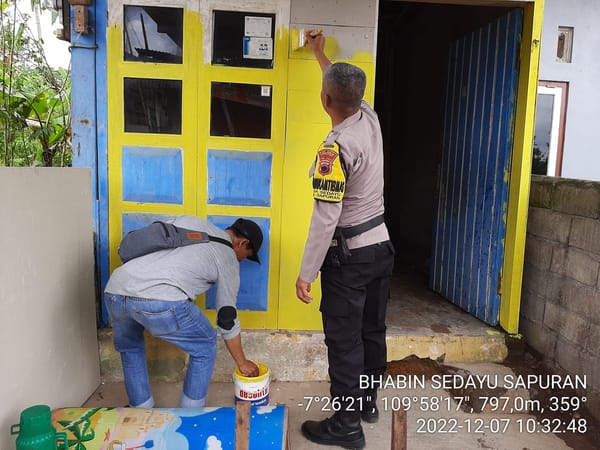 Polres Wonosobo Bedah Rumah Tak Layak Huni untuk Tiga Warga Desa Wonosobo