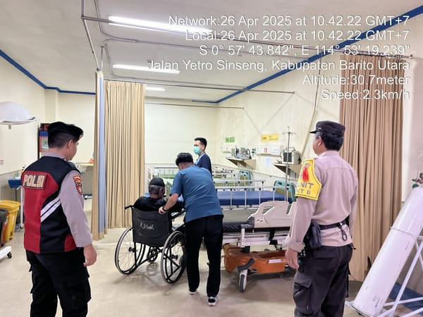 Quick Response Polres Barito Utara: Tanggap Evakuasi Korban Kecelakaan di Jalan Poros