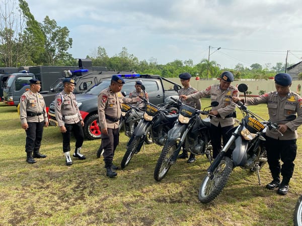 Brimob Kalteng Laksanakan Apel Kesiapsiagaan Menjelang May Day