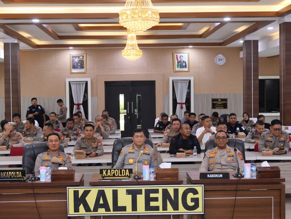 Secara Virtual, Kapolda Kalteng Ikuti Rakernis Gabungan 4 Satker Jajaran Divisi Mabes Polri