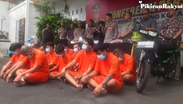 64 Tersangka Premanisme dan Gangster Diamankan Polresta Malang