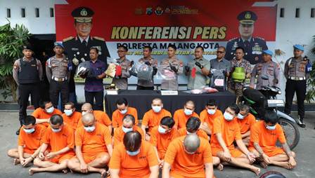 Polresta Malang Kota Ungkap 41 Kasus Kriminal Selama Operasi Pekat Semeru 2025