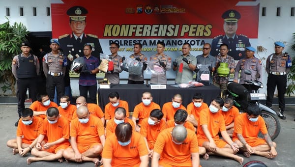 Polresta Malang Kota Berantas Premanisme: 24 Kasus Terungkap dalam Operasi Pekat II Semeru
