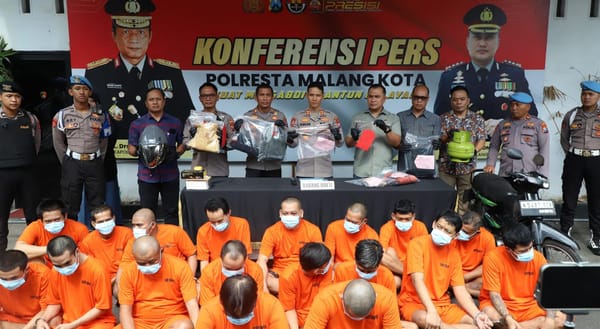 Polresta Malang Kota Berhasil Ungkap 24 Kasus Kriminal Jalanan Selama Ops Pekat II Semeru