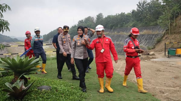Kapolres Semarang Pantau Proyek Bendungan Jragung Lewat Patroli Dialogis