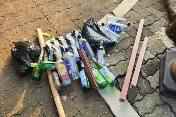 Jelang Hari Buruh, Polisi Amankan Puluhan Botol dan Kayu di Semarang