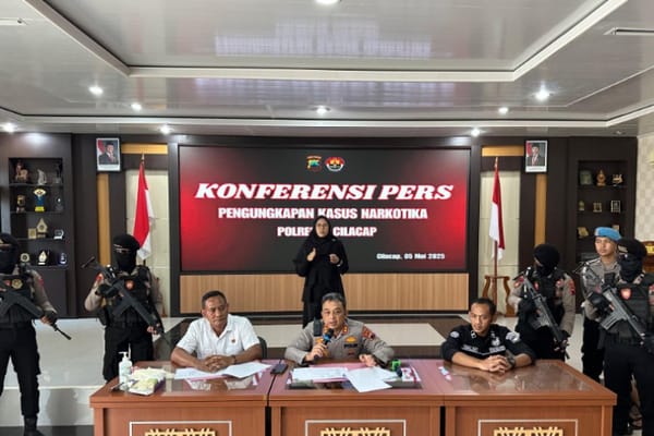 Polresta Cilacap Bongkar 27 Kasus Narkoba, 36 Tersangka Diamankan Termasuk Seorang Perempuan