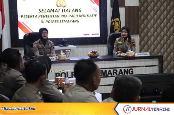 Polres Semarang Sambut Tim Biro Rena Polda Jateng Bahas Penelitian Anggaran TA 2026
