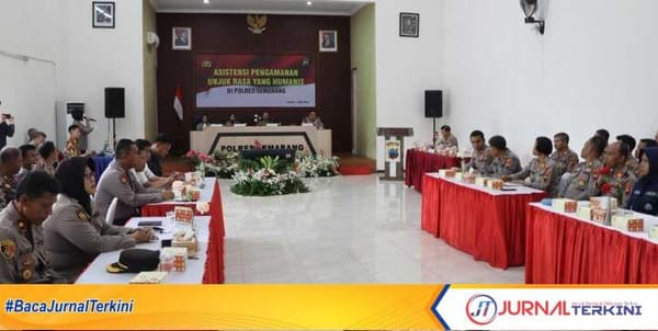 Polres Semarang Kedepankan Pendekatan Humanis saat Amankan Unjuk Rasa
