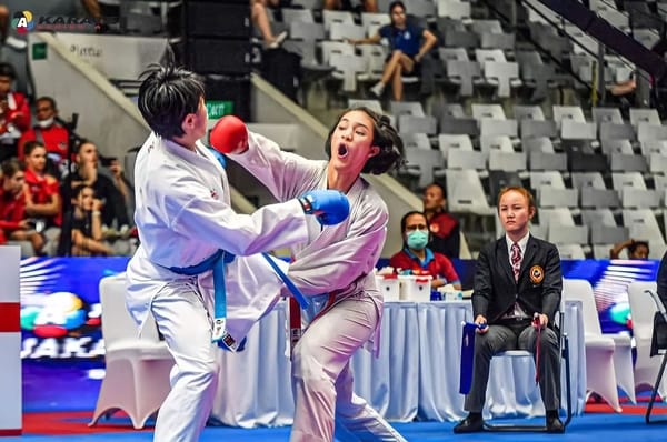 Prestasi Membanggakan, Polwan Polda Riau Bripda Jessica Juara Karate di Malaysia