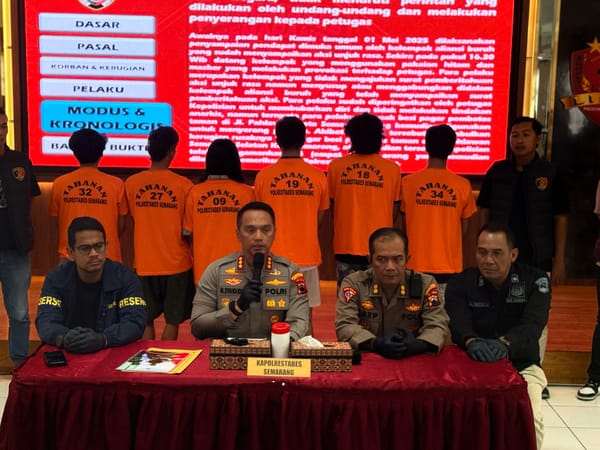 Polisi Ungkap Identitas 6 Tersangka Kerusuhan May Day Semarang, Semuanya Anggota Anarko