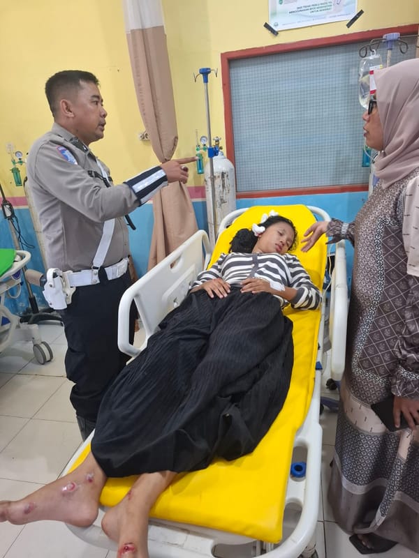 Pelaku Tabrak Lari Tak Berkutik Setelah Dikejar Satlantas Polres Bireuen
