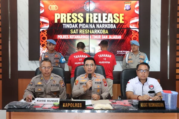 Polres Kotim Berhasil Ungkap 502 Gram Sabu, Kapolres Tegaskan Komitmen Perangi Narkoba
