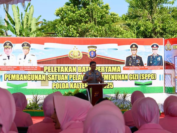 Dukung Program MBG, Polda Kalteng Resmikan Pembangunan SPPG