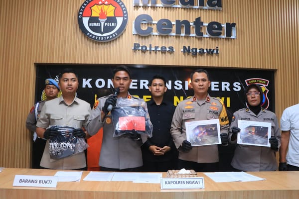 Operasi Pekat II Semeru 2025, Polisi Tangkap Pesilat yang Ganggu Ketertiban di Ngawi
