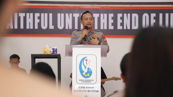 Kapolres Barsel Hadiri Ibadah Minggu di GPdI Bethany: Jabatan Harus Jadi Berkat Bagi Semua