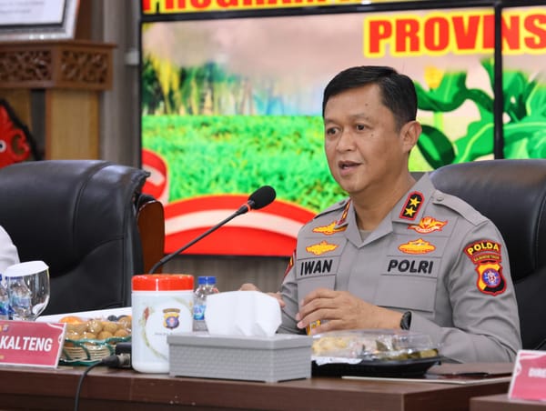 Wujudkan Ketahanan Pangan, Polda Kalteng Tingkatkan Kolaborasi Lewat Rapat Evaluasi