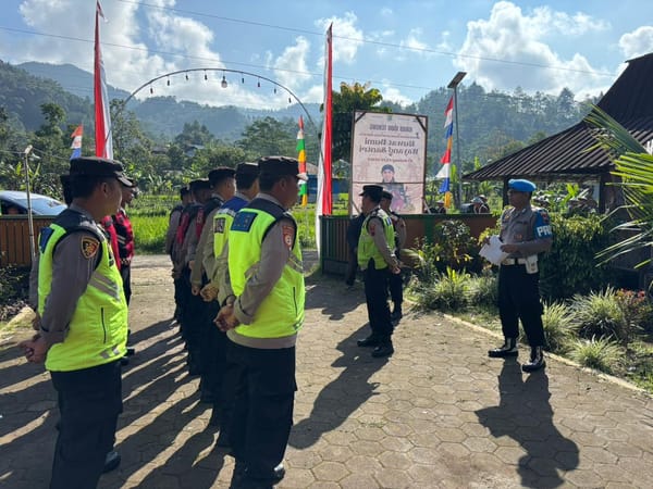 Polres Banjarnegara Bersama Instansi Terkait Kawal Kunker Wamendes PDT