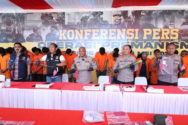 Preman Tak Berkutik, Polda Riau Bongkar Aksi Kriminal Jalanan