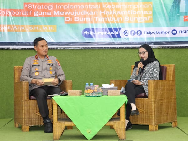 Di FISIP UMPR, Wakapolda Kalteng Dorong Kepemimpinan Kolaboratif Demi Keamanan Kalteng