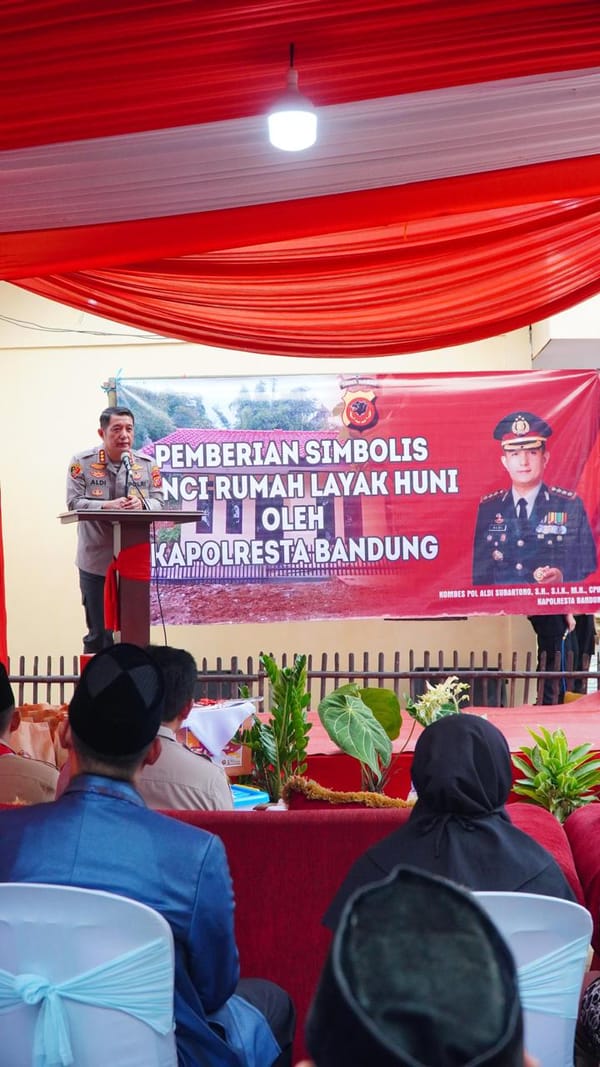 Solidaritas Polisi Bandung: Patungan untuk Rumah Warga Terdampak Gempa