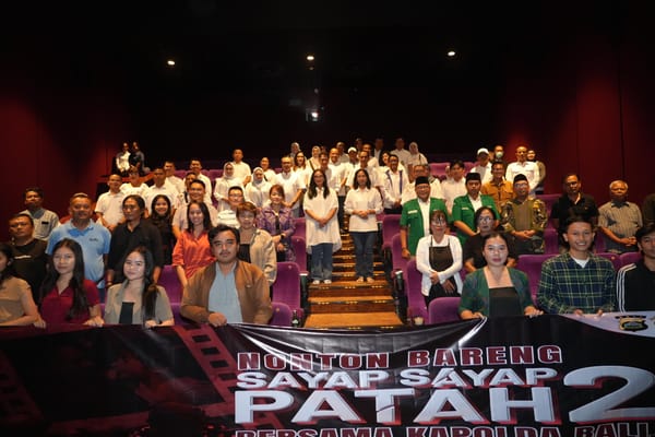 Polda Bali Ajak Anggota Nobar "Sayap-Sayap Patah 2", Bangun Loyalitas dan Kebersamaan