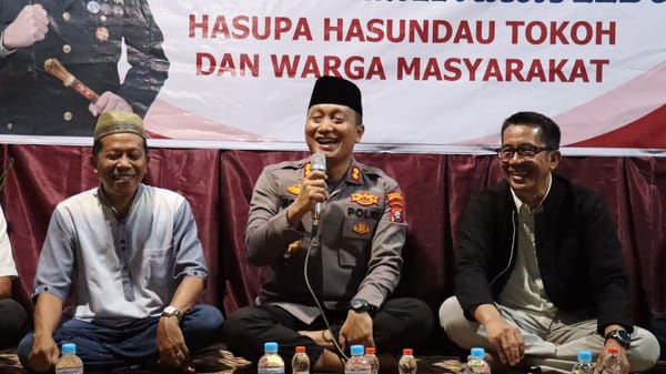 Kapolres Barsel Gelar Maja Lebu Hasupa Hasundau Bersama Warga RT 24 Hilir Sper